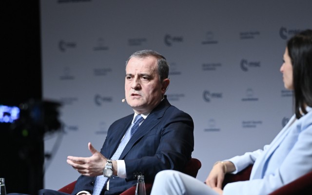 Ceyhun Bayramov Münxendə panel müzakirələrində çıxış edib- FOTOLAR