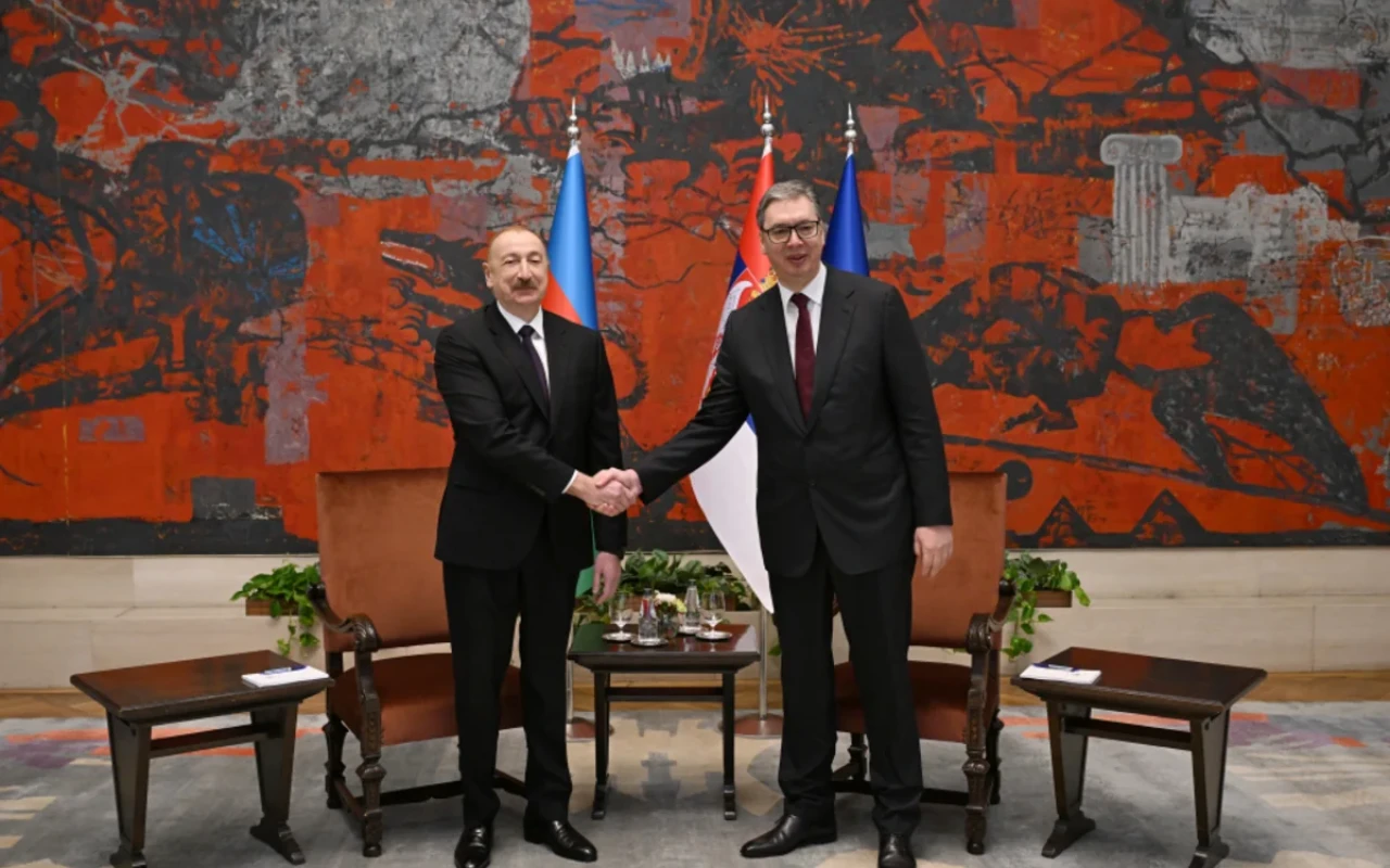 Prezidentin serbiyalı həmkarı ilə təkbətək görüşü keçirildi -YENİLƏNİB