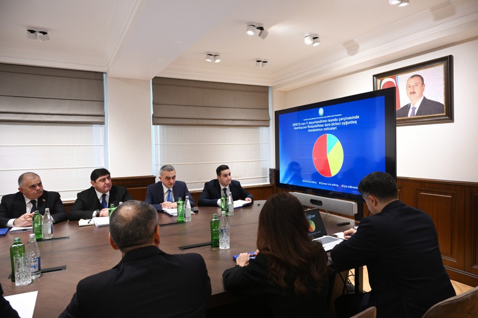 Samir Nuriyev Korrupsiyaya qarşı mübarizə üzrə Komissiyasının iclasını keçirdi - FOTOLAR