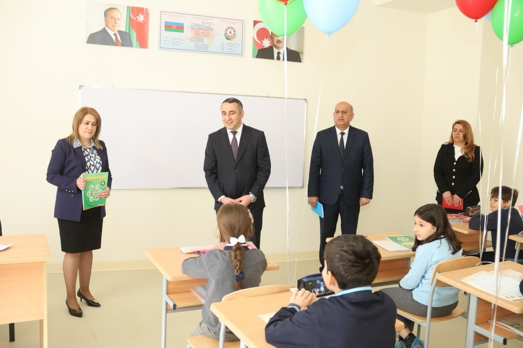 Ağdamın ilk məktəbində dərslər başladı - FOTOLAR