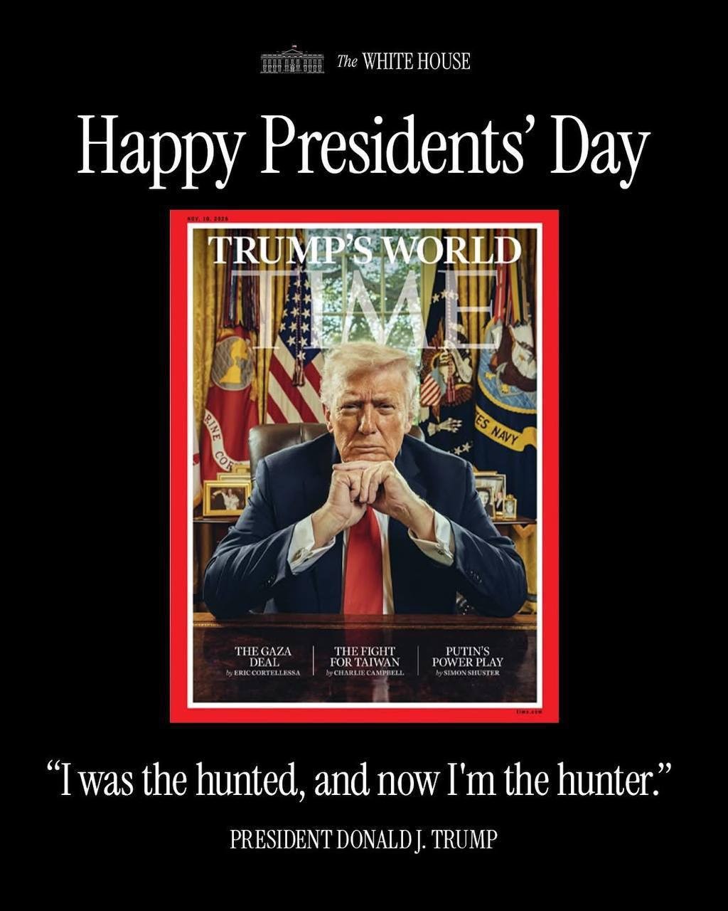 "Əvvəl ov idim, indi ovçuyam" - Tramp (FOTO)