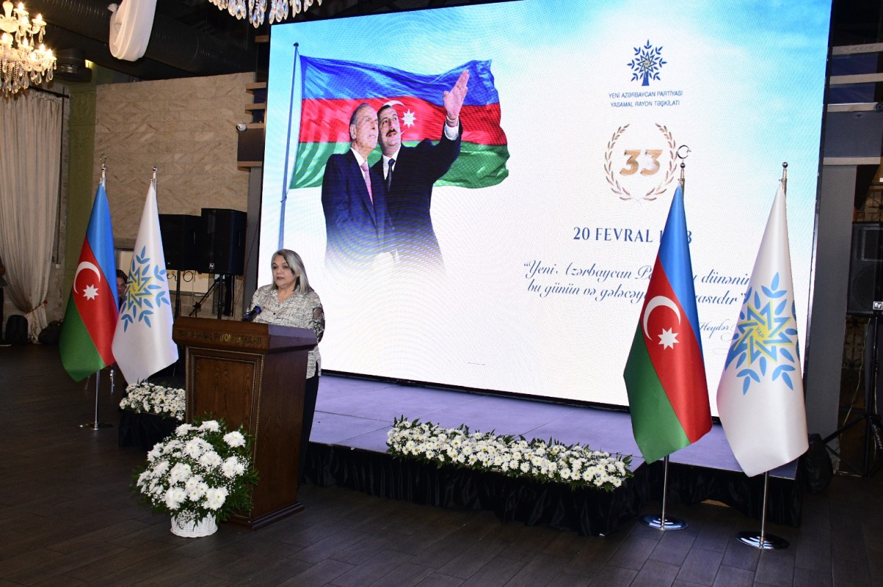 YAP Yasamal rayon təşkilatının yaradılmasının 33-cü ildönümünə həsr olunmuş tədbir keçirildi - FOTOLAR