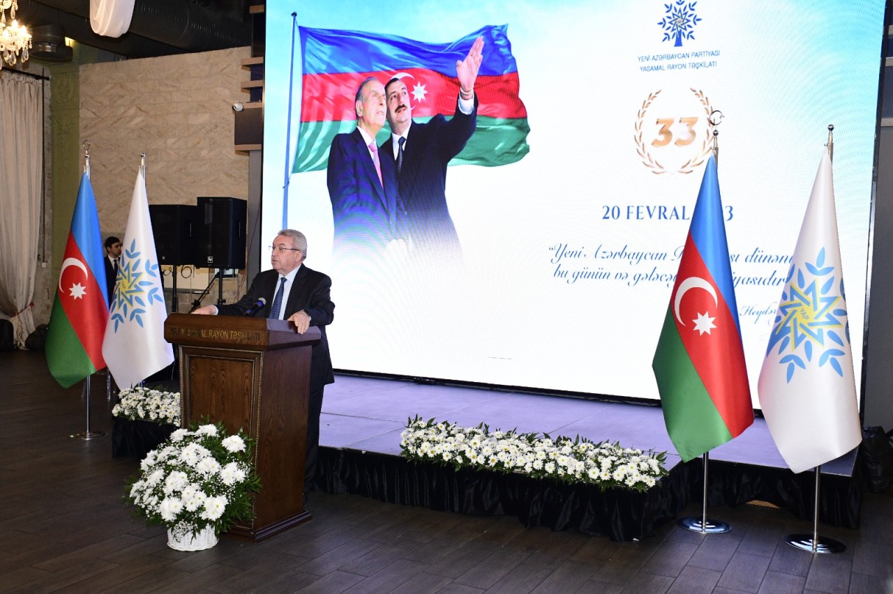 YAP Yasamal rayon təşkilatının yaradılmasının 33-cü ildönümünə həsr olunmuş tədbir keçirildi - FOTOLAR