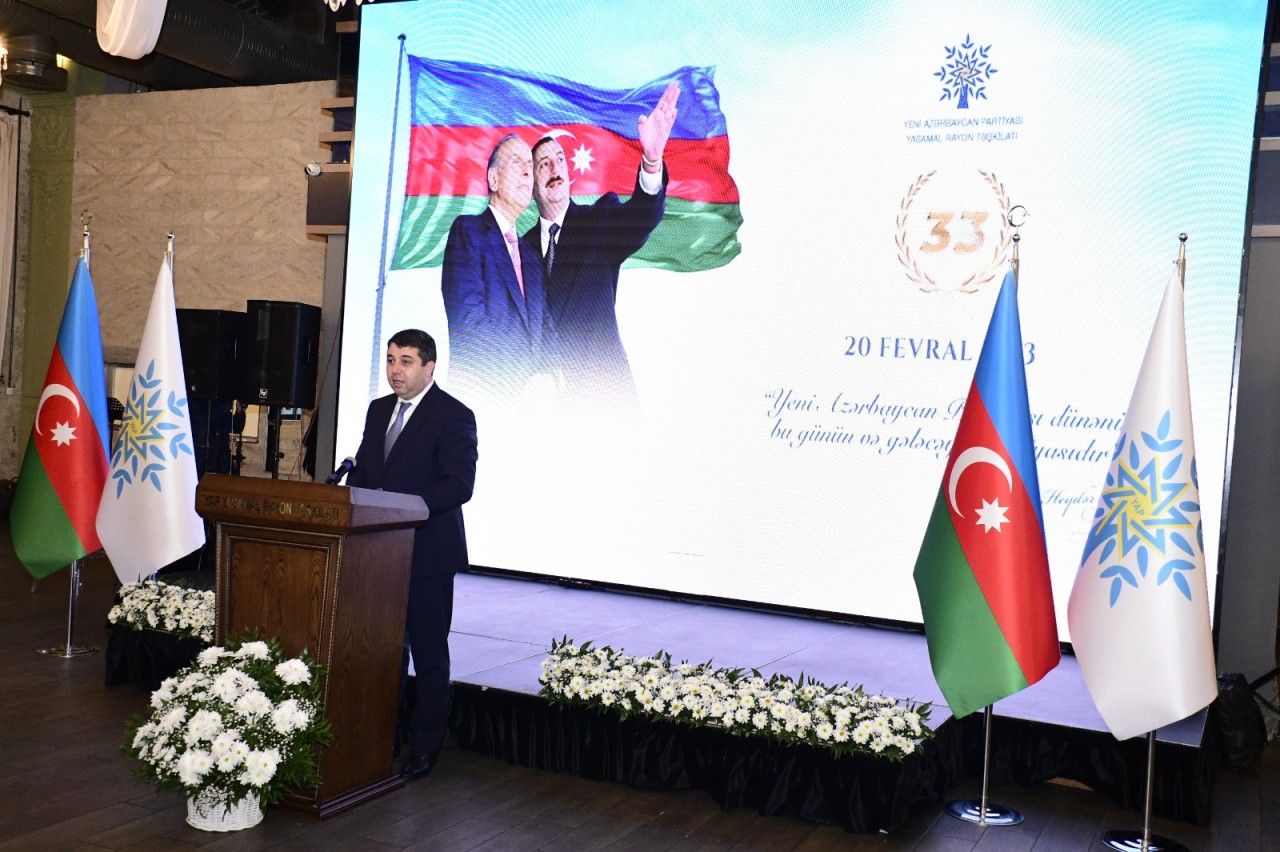 YAP Yasamal rayon təşkilatının yaradılmasının 33-cü ildönümünə həsr olunmuş tədbir keçirildi - FOTOLAR