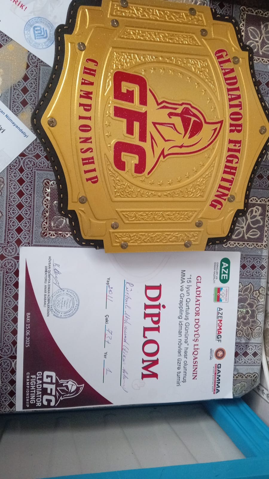 Gənc idmançımız Avrasiya çempionatının qalibi olub - FOTOLAR