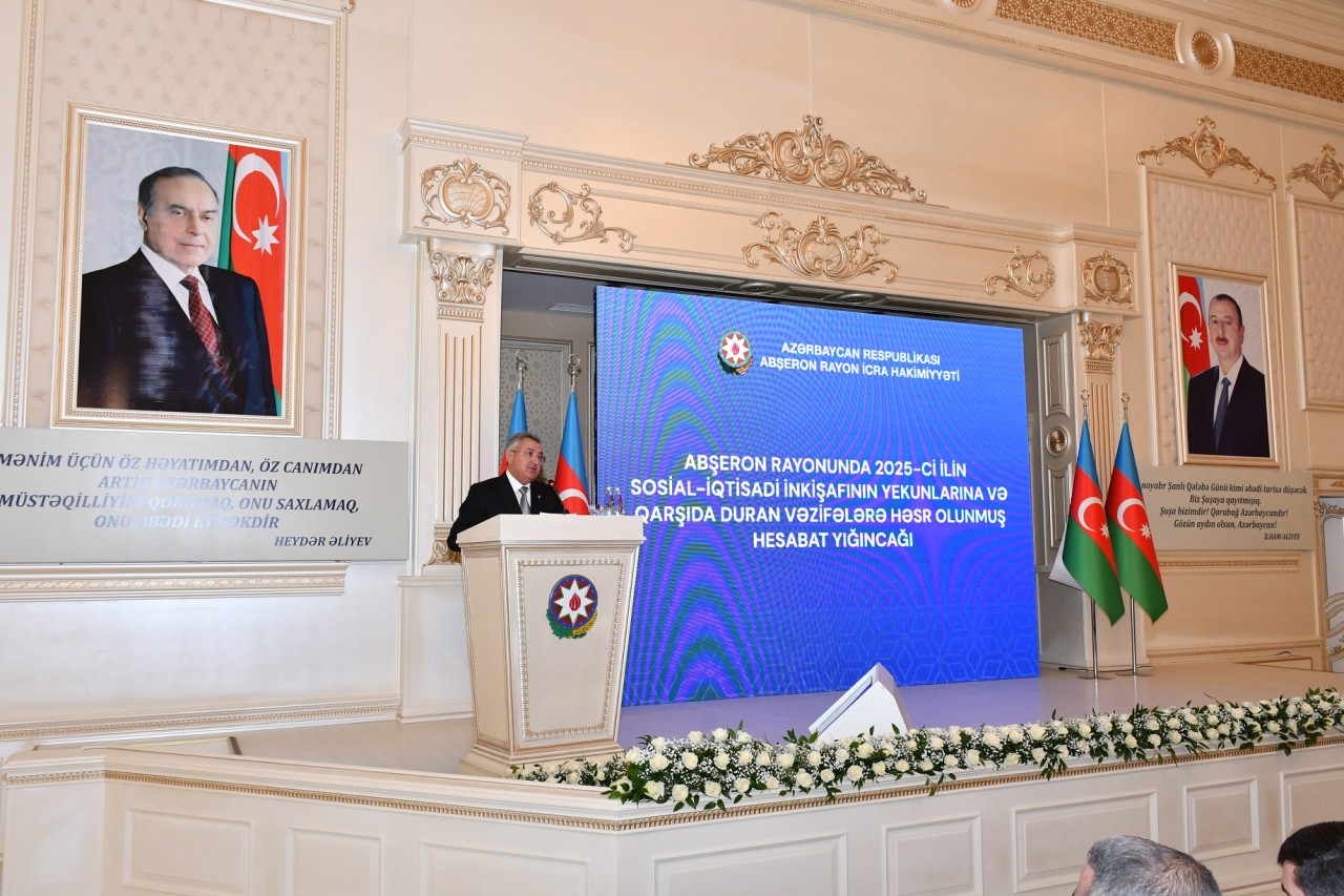 Abşeronda hesabat yığıncağı keçirildi - FOTOLAR