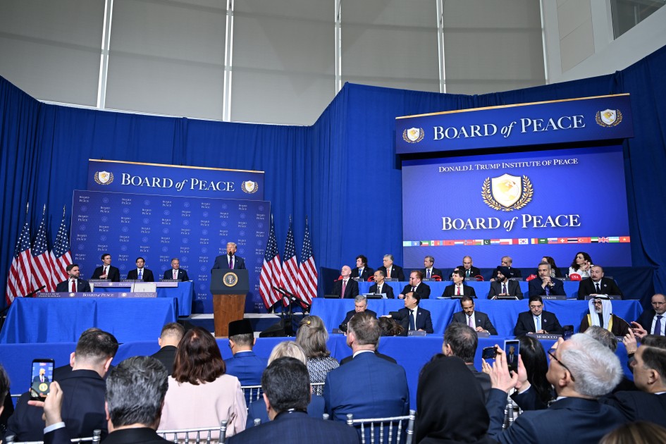 Prezident Vaşinqtonda Sülh Şurasının iclasında iştirak edib - YENİLƏNİB (VİDEO)