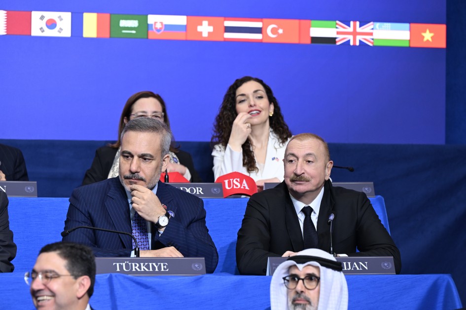 Prezident Vaşinqtonda Sülh Şurasının iclasında iştirak edib - YENİLƏNİB (VİDEO)