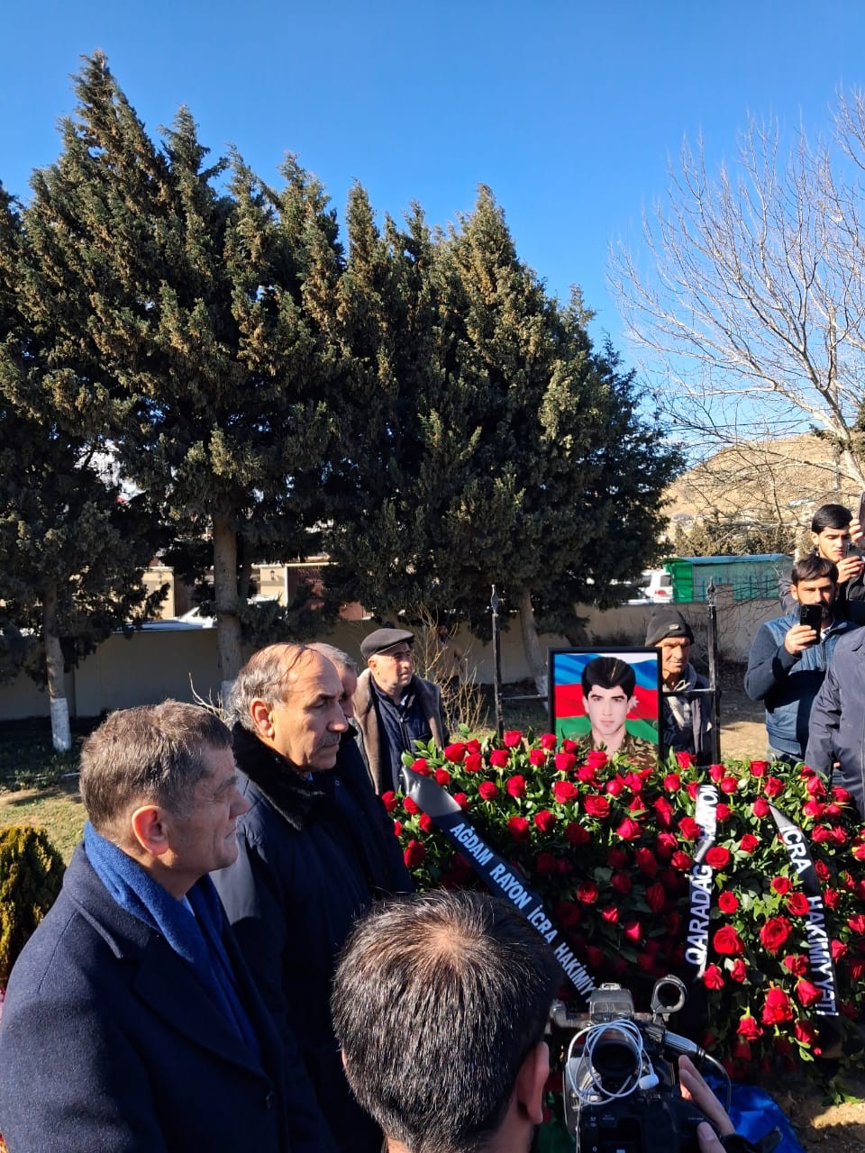 Lökbatanda şəhid Rafiq Hüseynovla vida mərasimi keçirildi - FOTOLAR (YENİLƏNİB)