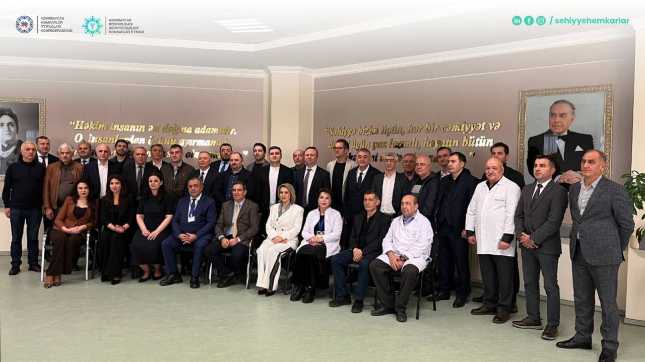 Səhiyyə İşçiləri Həmkarlar İttifaqı konfrans keçirdi - FOTOLAR