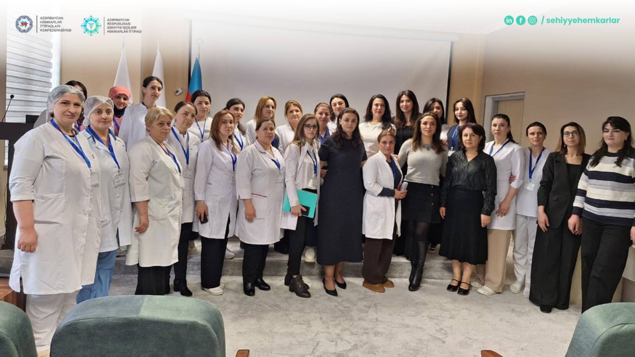Səhiyyə İşçiləri Həmkarlar İttifaqı konfrans keçirdi - FOTOLAR