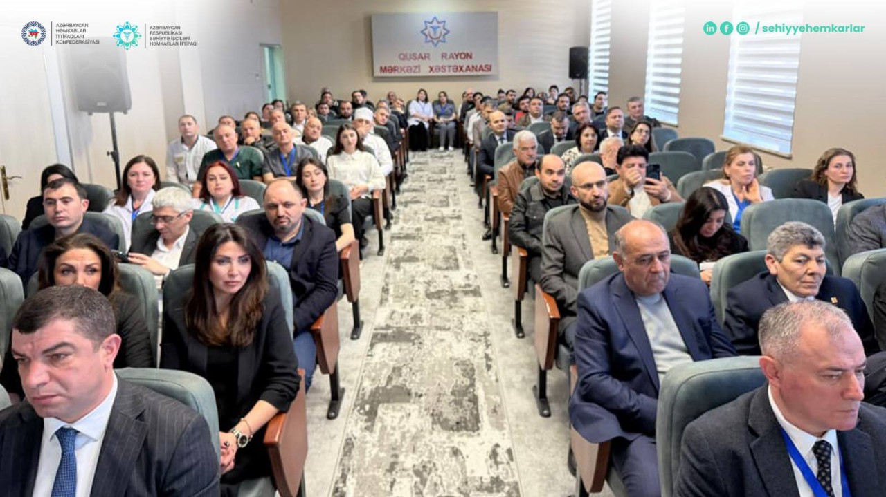 Səhiyyə İşçiləri Həmkarlar İttifaqı konfrans keçirdi - FOTOLAR