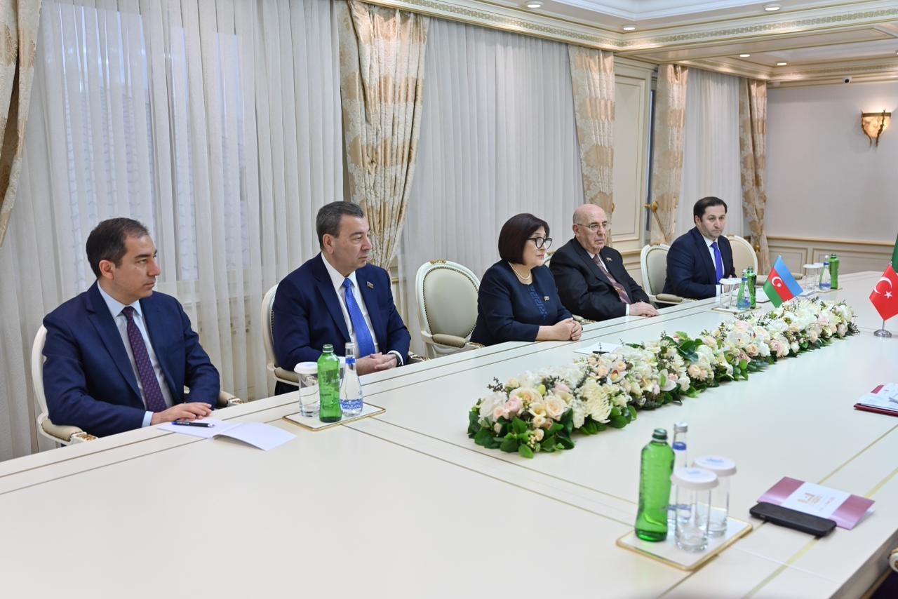 Sahibə Qafarova Fuad Oktayla görüşüb - FOTOLAR