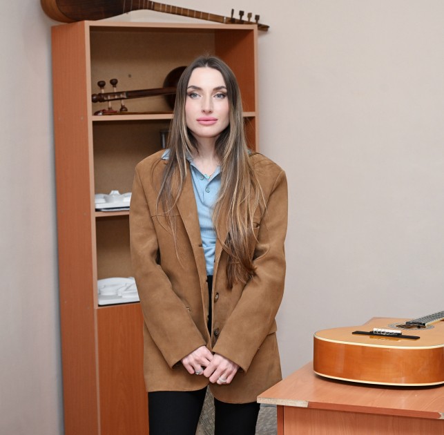 Leyla və Alena Əliyevalar Qubadakı internat məktəbi və STEAM mərkəzində - FOTOLAR