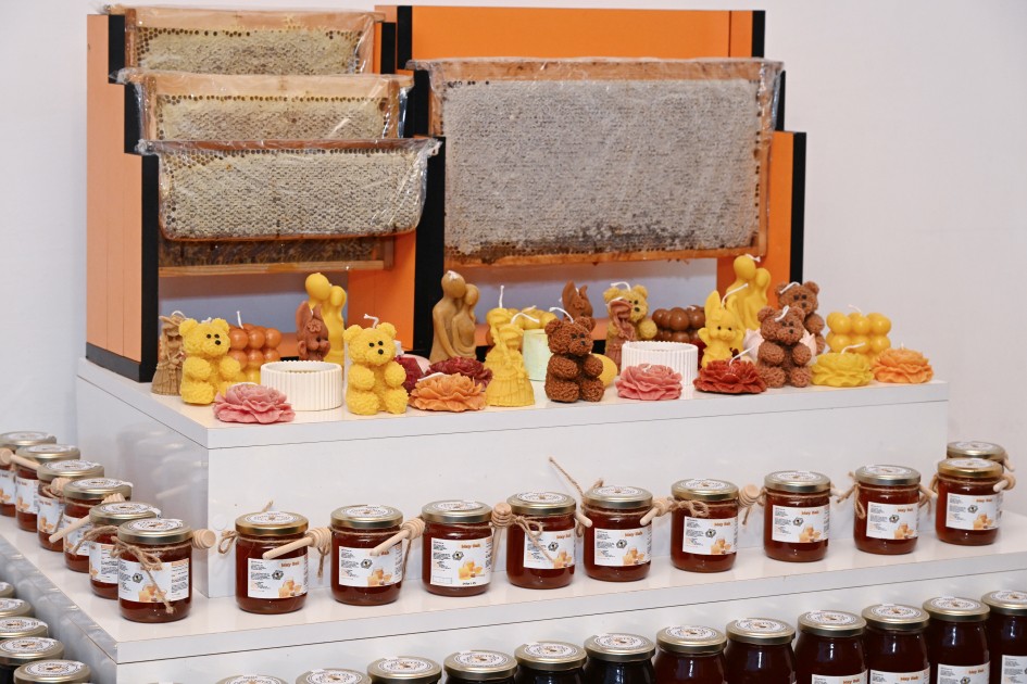 Leyla Əliyeva Qubada arıçı ailəsinin qonağı oldu - FOTOLAR