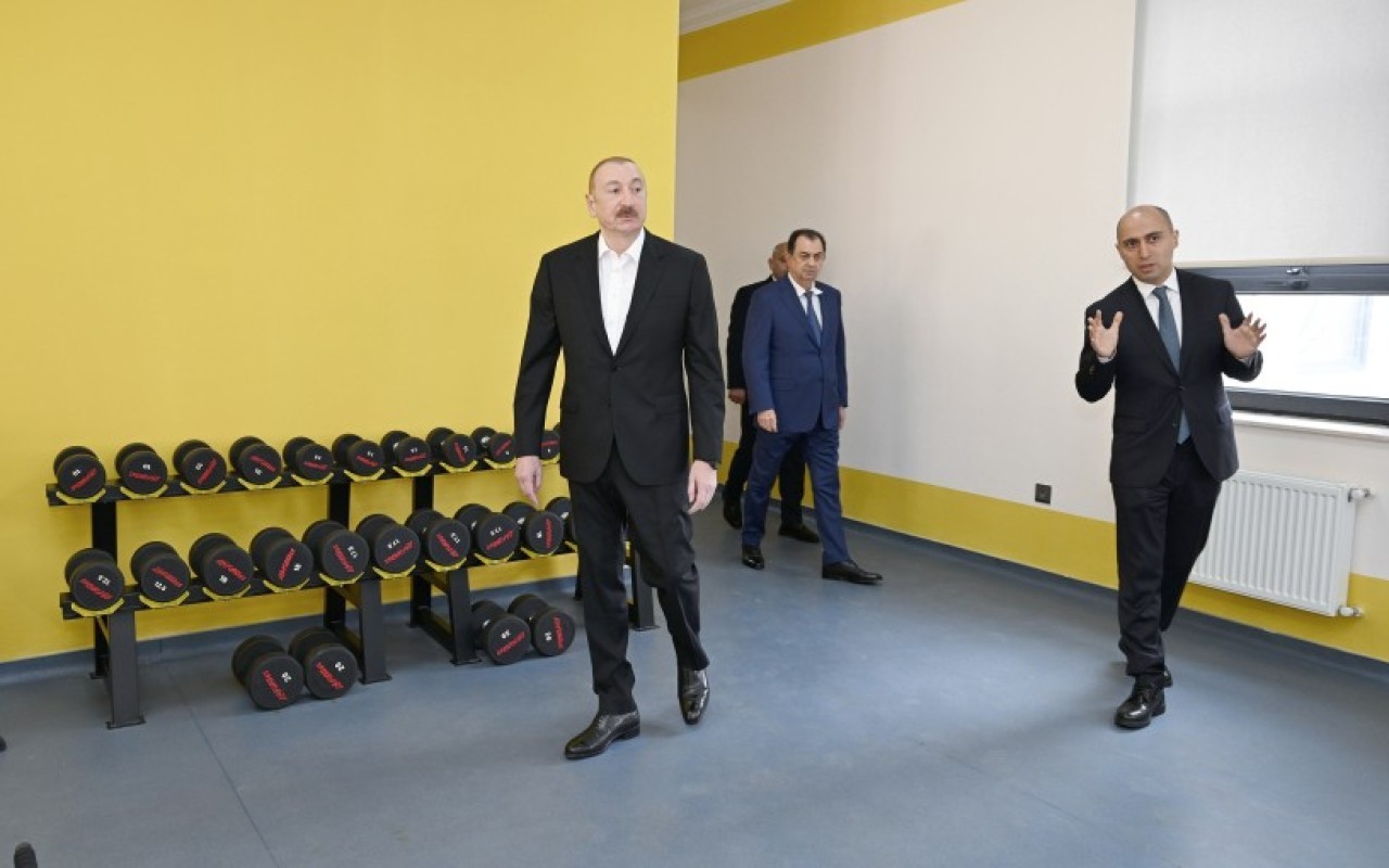 İlham Əliyev Lənkəranda açılış etdi - FOTOLAR
