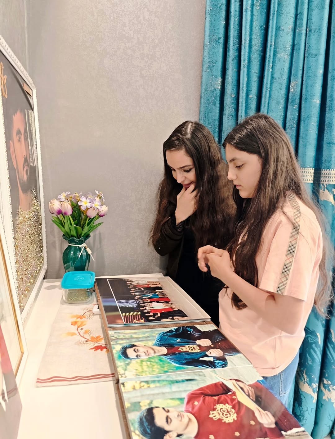 Leyla Əliyeva Vətən müharibəsi qazisi ilə görüşdü - FOTOLAR