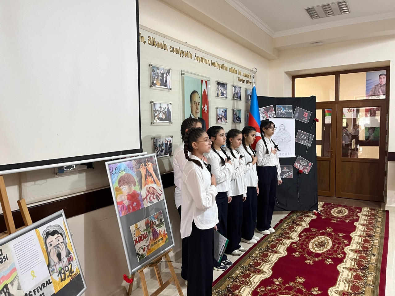 Xocalı soyqırımı qurbanlarının xatirəsi anıldı - FOTOLAR