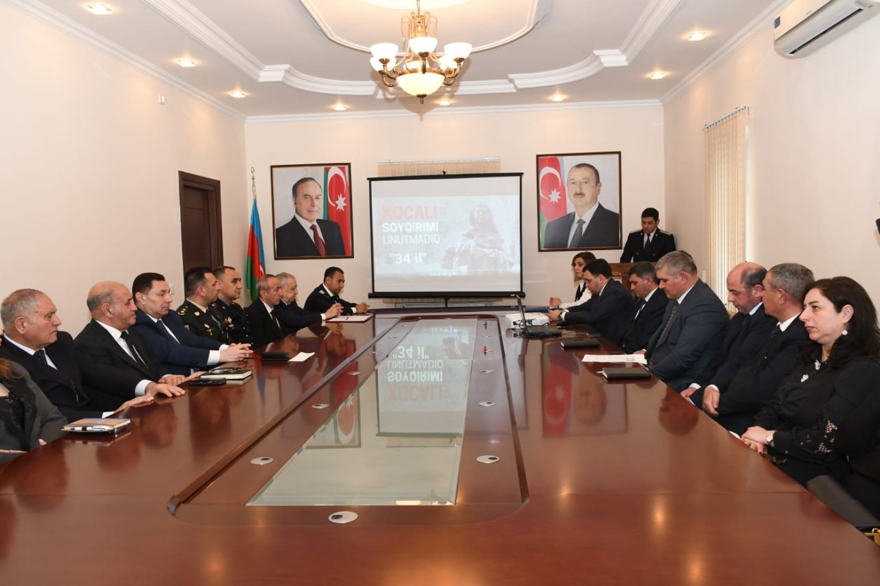 Xocalı soyqırımının ildönümü ilə əlaqədar tədbir keçirildi - FOTOLAR