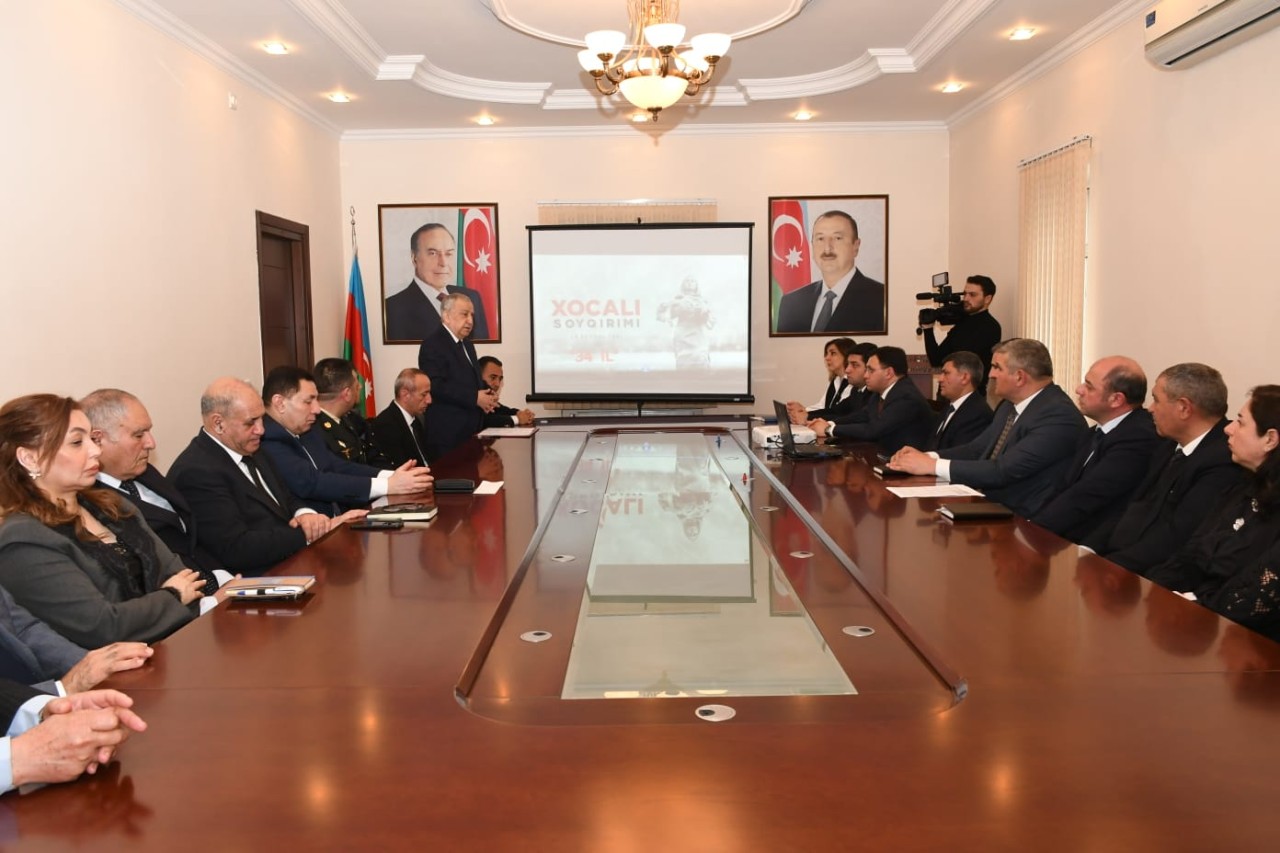 Xocalı soyqırımının ildönümü ilə əlaqədar tədbir keçirildi - FOTOLAR