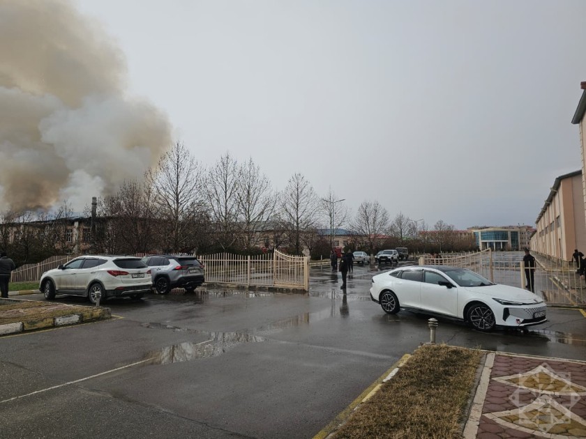 Naxçıvanda hərbi hissədə yanğın oldu - FOTOLAR