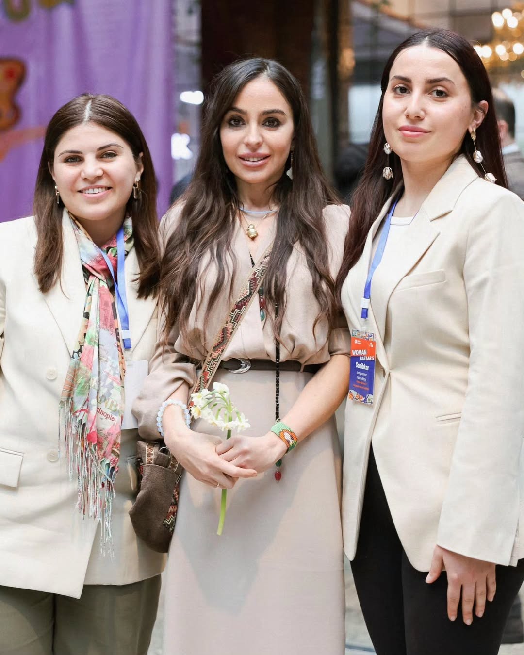 Prezidentin qızları və gəlini "Woman Bazaar" festivalında - FOTOLAR