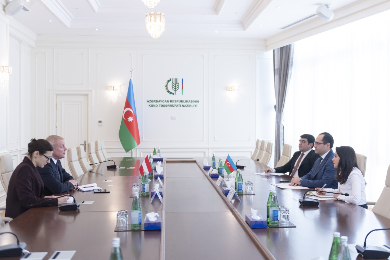 Məcnun Məmmədov Latviyanın Azərbaycandakı səfiri ilə görüşdü - FOTOLAR