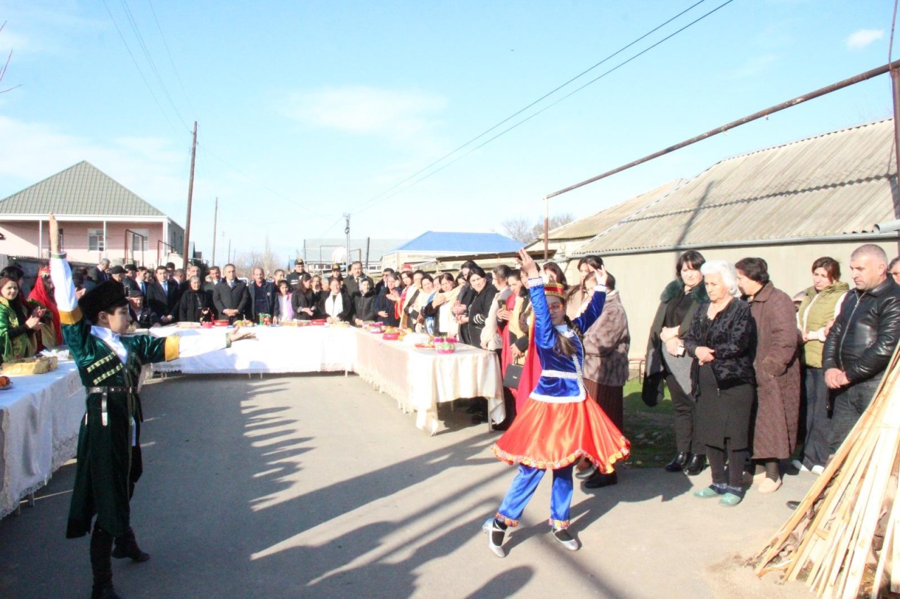 Goranboyda şəhid ailələri ilə birgə od çərşənbəsi qeyd edildi - FOTOLAR