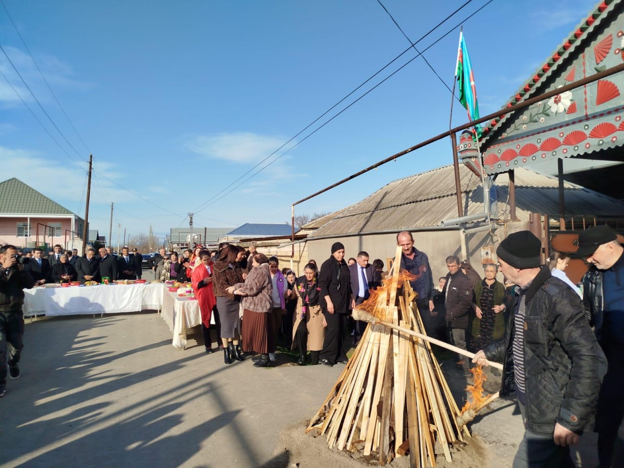 Goranboyda şəhid ailələri ilə birgə od çərşənbəsi qeyd edildi - FOTOLAR