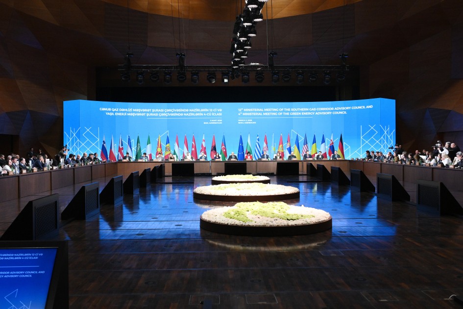 Leyla Əliyeva “Yaşıl enerji layihələri” sessiyasında çıxış etdi - FOTOLAR