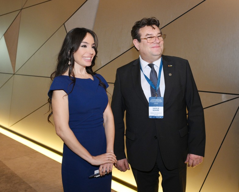 Leyla Əliyeva “Yaşıl enerji layihələri” sessiyasında çıxış etdi - FOTOLAR