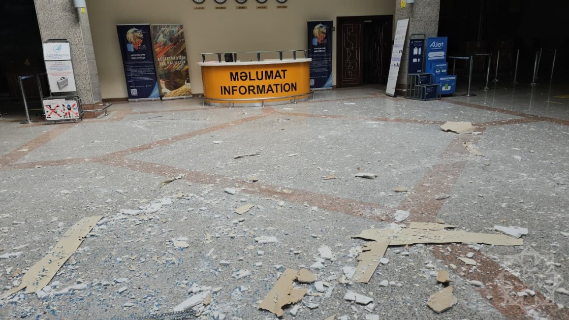 Naxçıvan aeroportunun içərisindən görüntülər - VİDEO+FOTOLAR