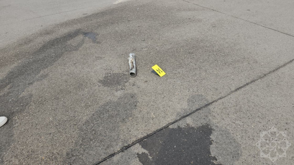 Naxçıvan aeroprotuna düşən dronun qalıqları - FOTOLAR