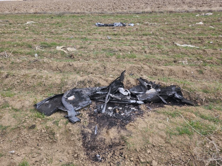 Naxçıvanda məktəb yaxınlığına düşən dronun qalıqları - FOTOLAR+VİDEO