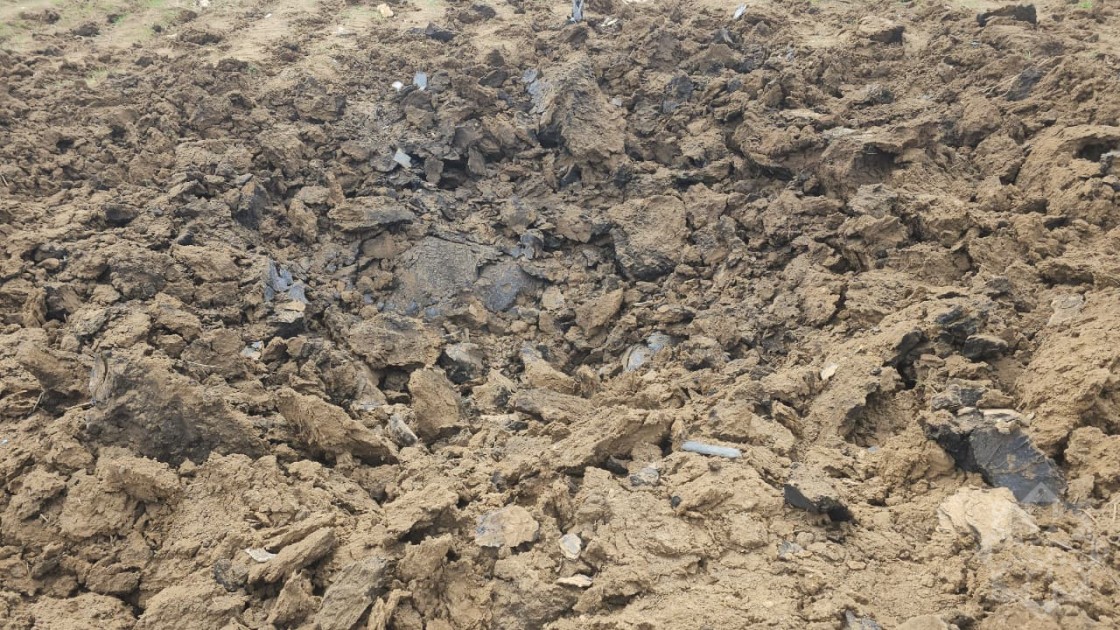 Naxçıvanda məktəb yaxınlığına düşən dronun qalıqları - FOTOLAR+VİDEO