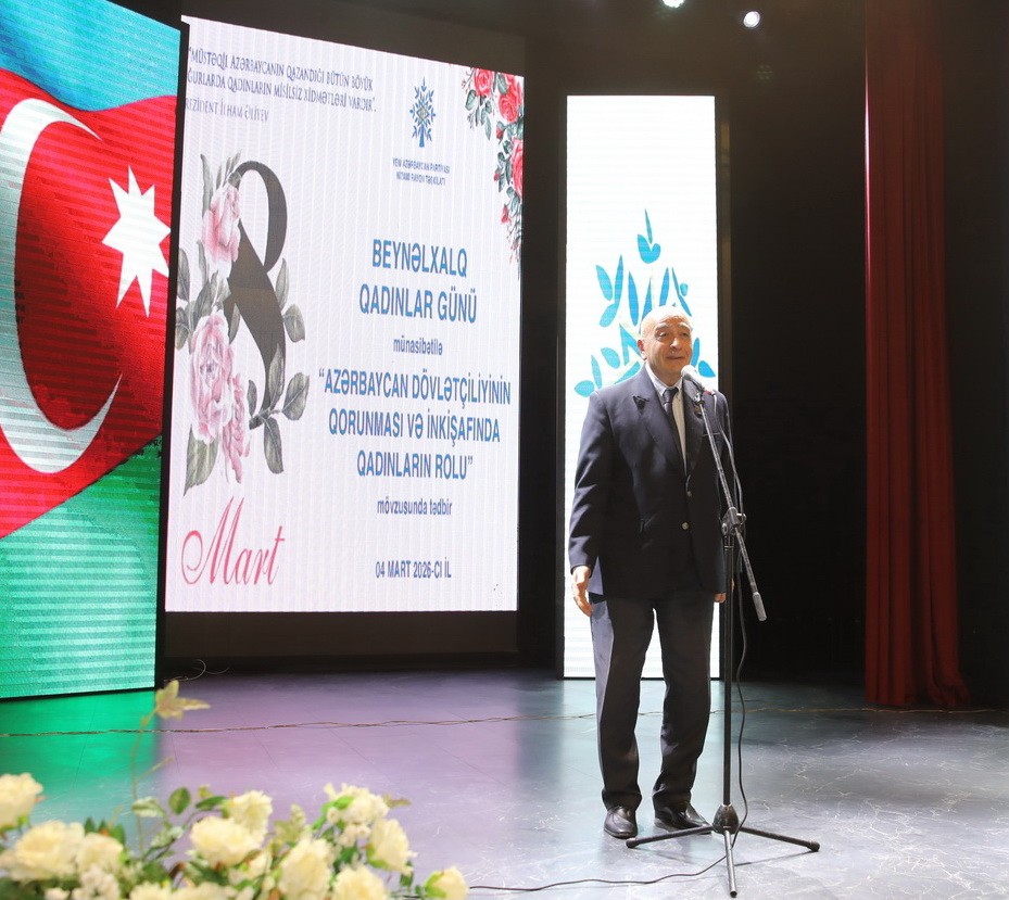 Nizami rayonunda Beynəlxalq Qadınlar Günü münasibətilə tədbir keçirilib - FOTOLAR