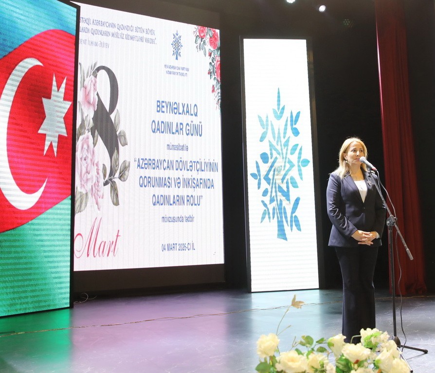 Nizami rayonunda Beynəlxalq Qadınlar Günü münasibətilə tədbir keçirilib - FOTOLAR