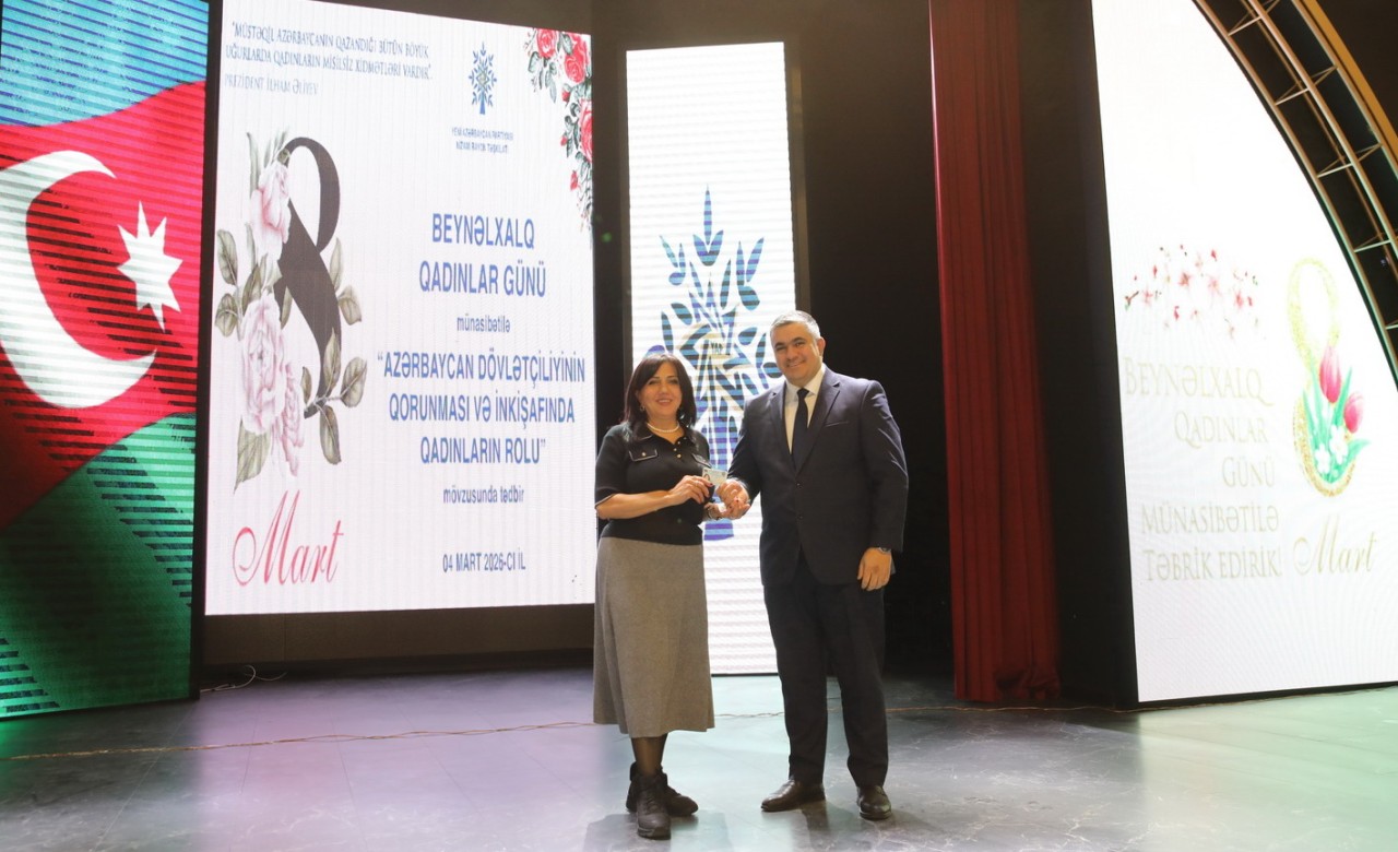 Nizami rayonunda Beynəlxalq Qadınlar Günü münasibətilə tədbir keçirilib - FOTOLAR