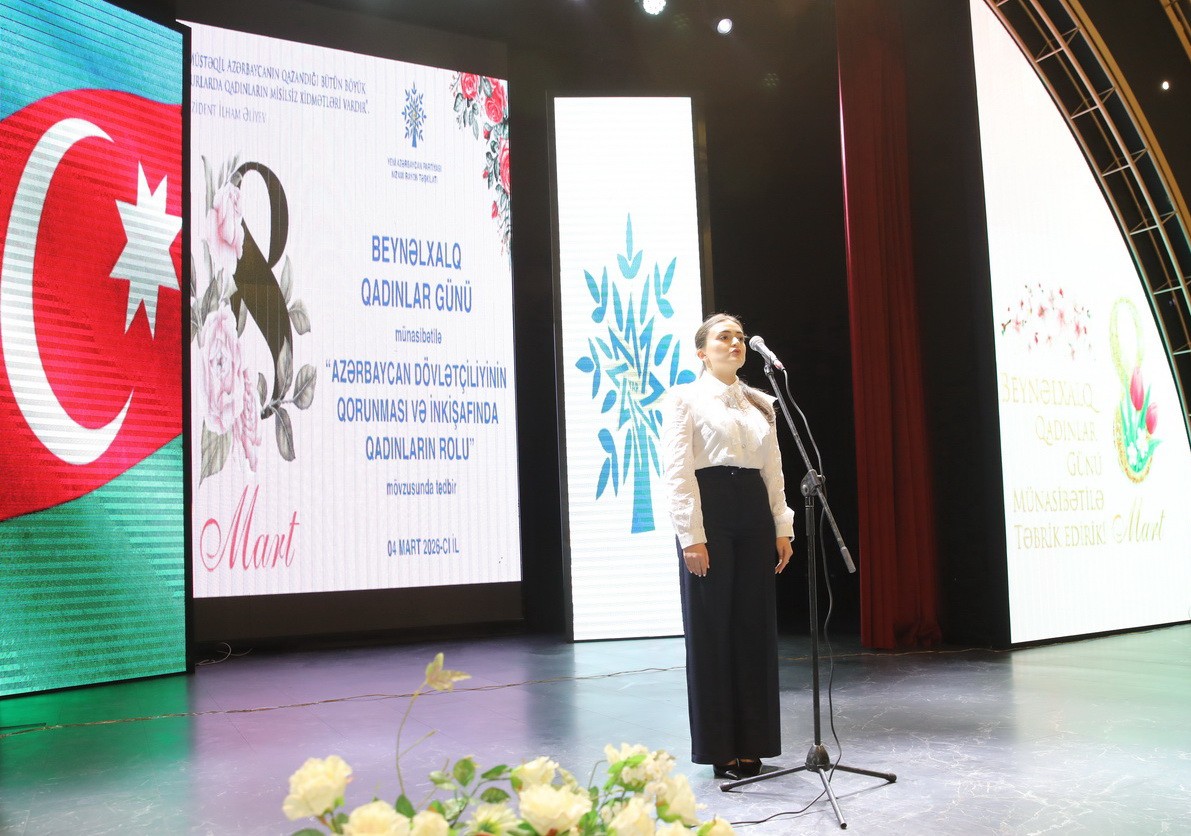 Nizami rayonunda Beynəlxalq Qadınlar Günü münasibətilə tədbir keçirilib - FOTOLAR