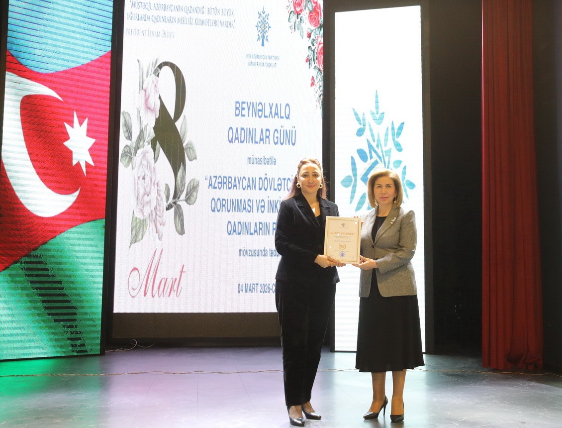 Nizami rayonunda Beynəlxalq Qadınlar Günü münasibətilə tədbir keçirilib - FOTOLAR