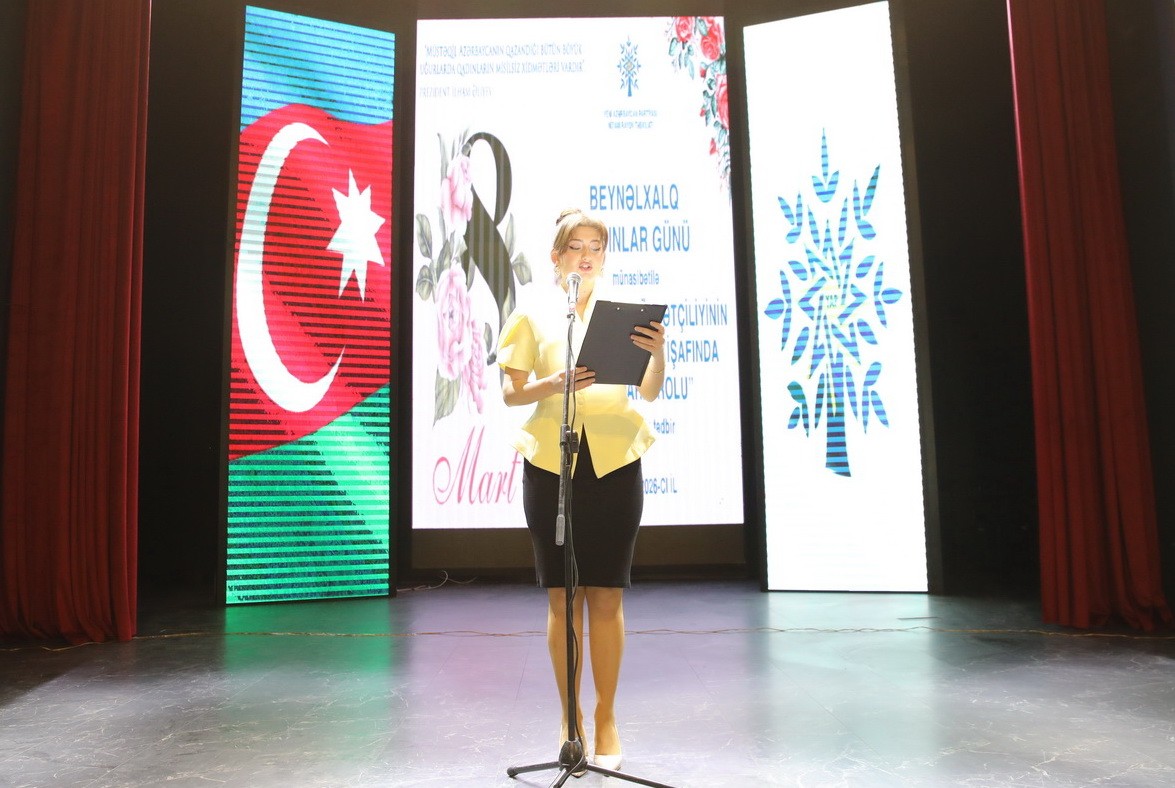Nizami rayonunda Beynəlxalq Qadınlar Günü münasibətilə tədbir keçirilib - FOTOLAR