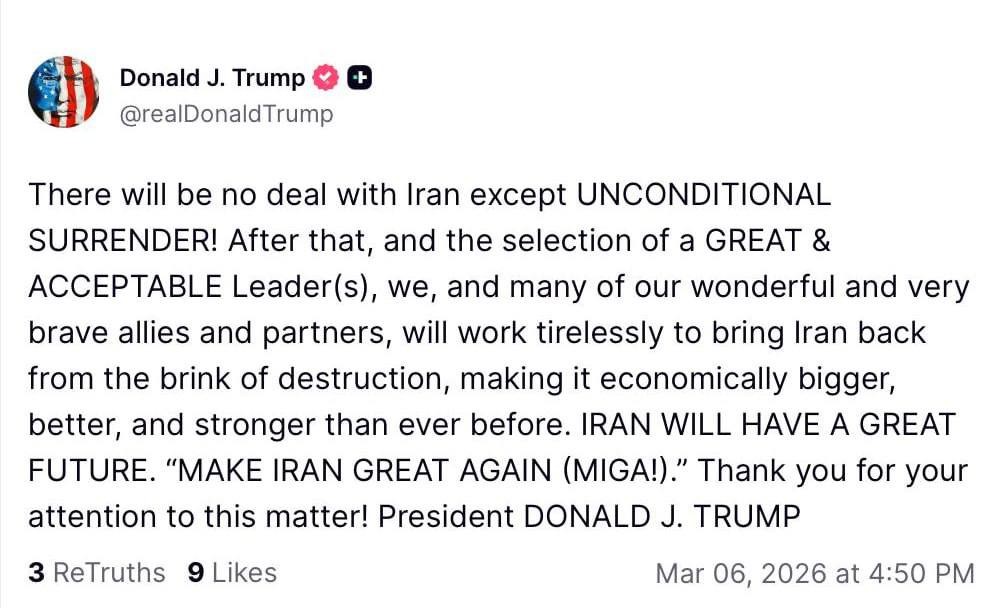 Tramp İrandan kapitulyasiya tələb etdi - FOTO