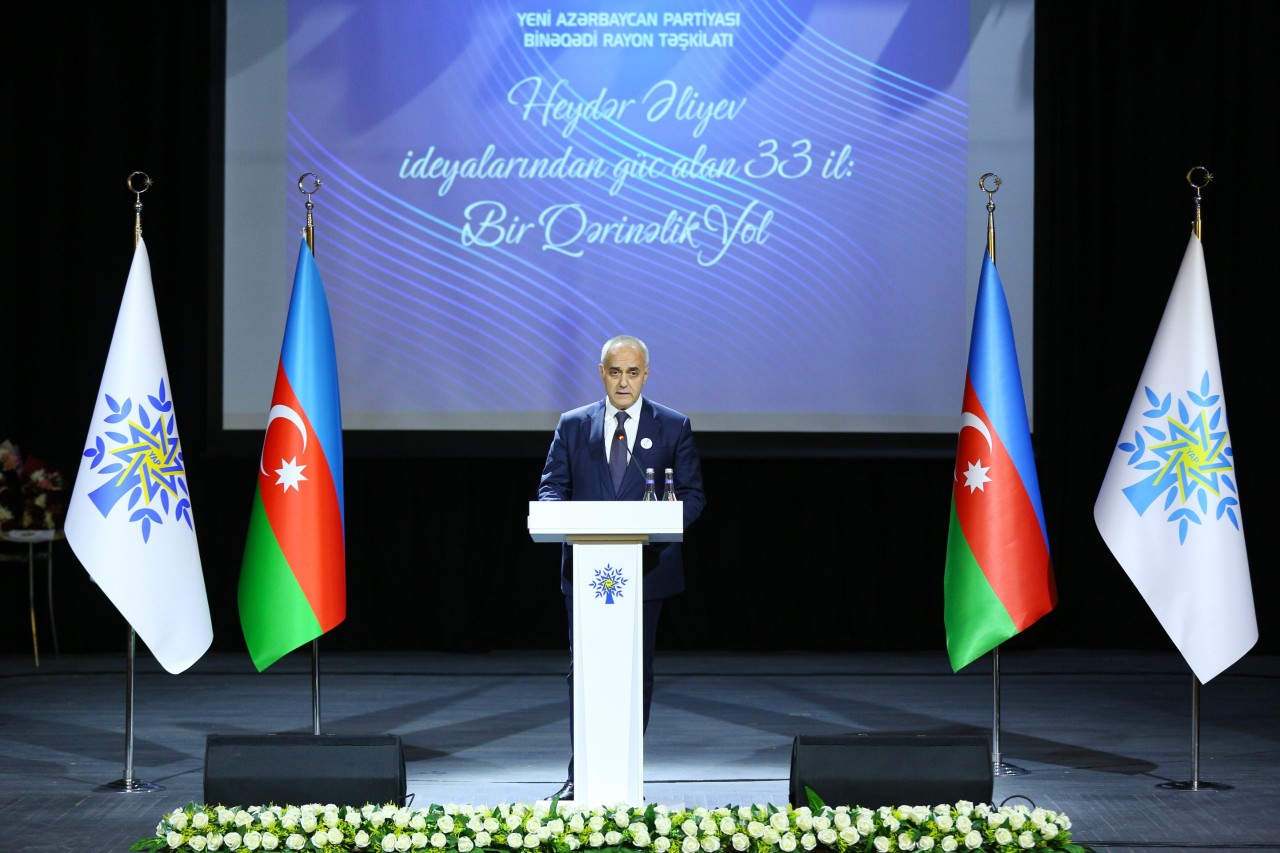 YAP Binəqədi təşkilatının 33 illiyinə həsr olunan tədbir keçirilib - FOTOLAR