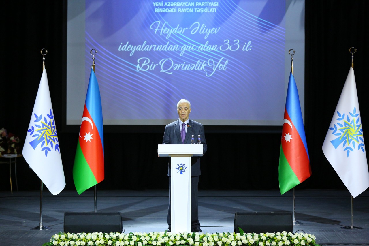 YAP Binəqədi təşkilatının 33 illiyinə həsr olunan tədbir keçirilib - FOTOLAR