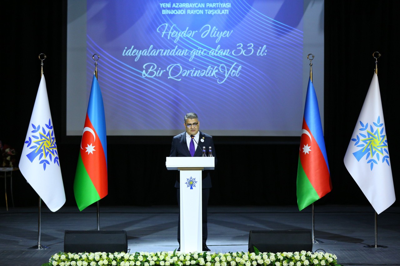 YAP Binəqədi təşkilatının 33 illiyinə həsr olunan tədbir keçirilib - FOTOLAR