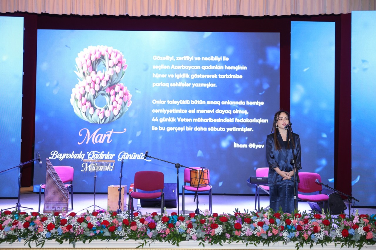 Abşeronda 8 Mart şəhid ailələrinin xanım üzvləri ilə birgə qeyd edildi - FOTOLAR