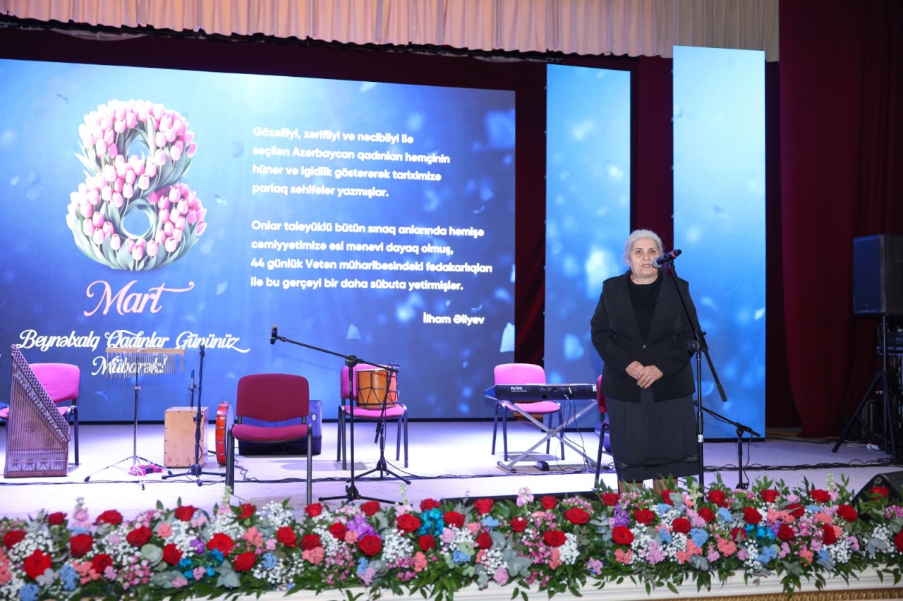 Abşeronda 8 Mart şəhid ailələrinin xanım üzvləri ilə birgə qeyd edildi - FOTOLAR