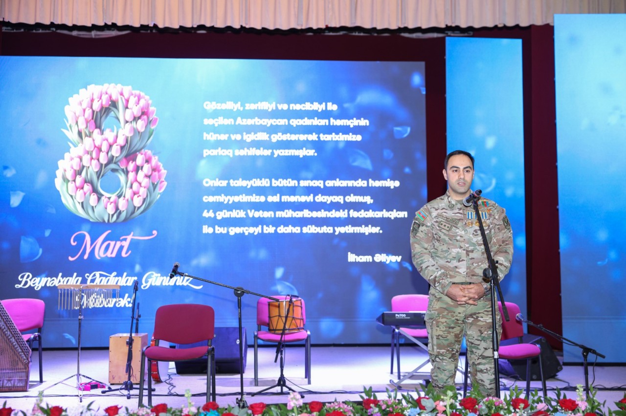 Abşeronda 8 Mart şəhid ailələrinin xanım üzvləri ilə birgə qeyd edildi - FOTOLAR