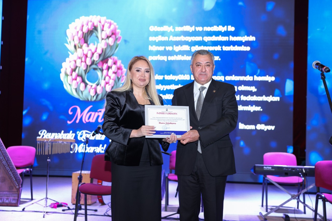 Abşeronda 8 Mart şəhid ailələrinin xanım üzvləri ilə birgə qeyd edildi - FOTOLAR