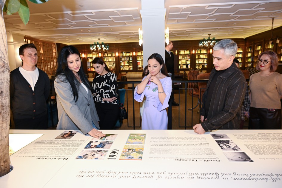 Leyla Əliyeva "Mənzərəyə açılan ev" sərgisində - FOTOLAR